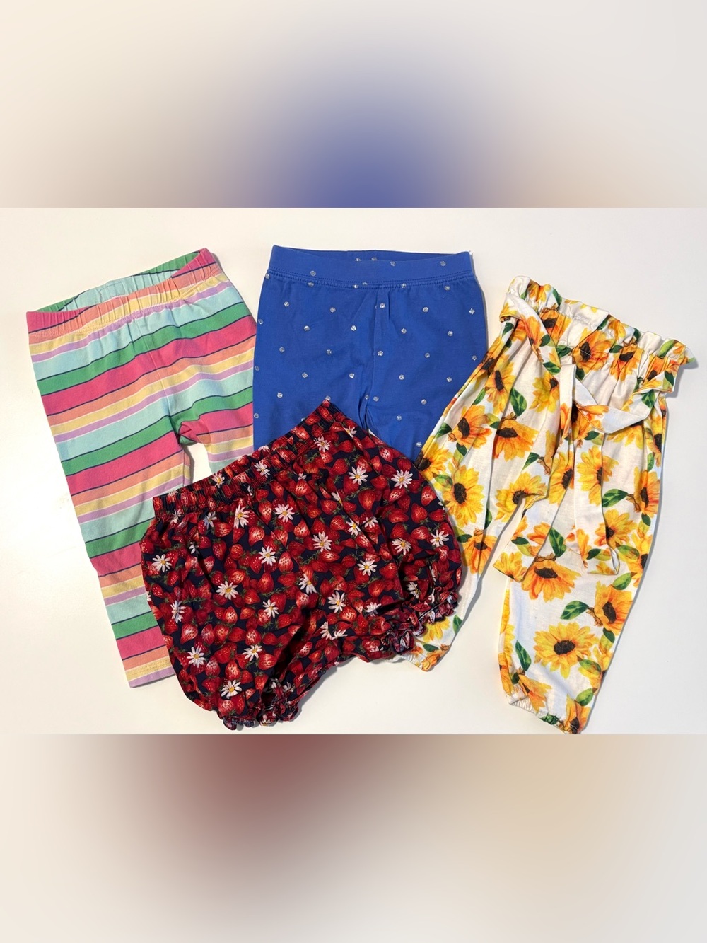 Baby Floral Shorts & Leggings Set 12-18M Like New